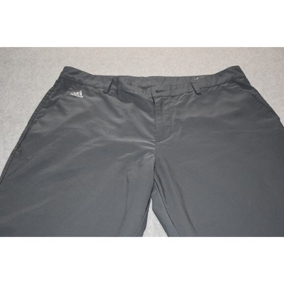 Adidas Golf Pants Mens Size 38 x 32 ClimaLite Performance Polyester Gray Flat - Picture 2 of 7